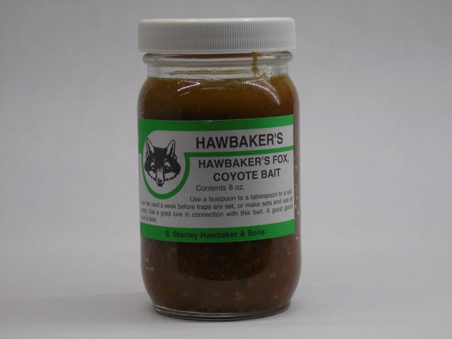 hawbakers.hawbaker's fox and coyote trapping bait. trapping bait